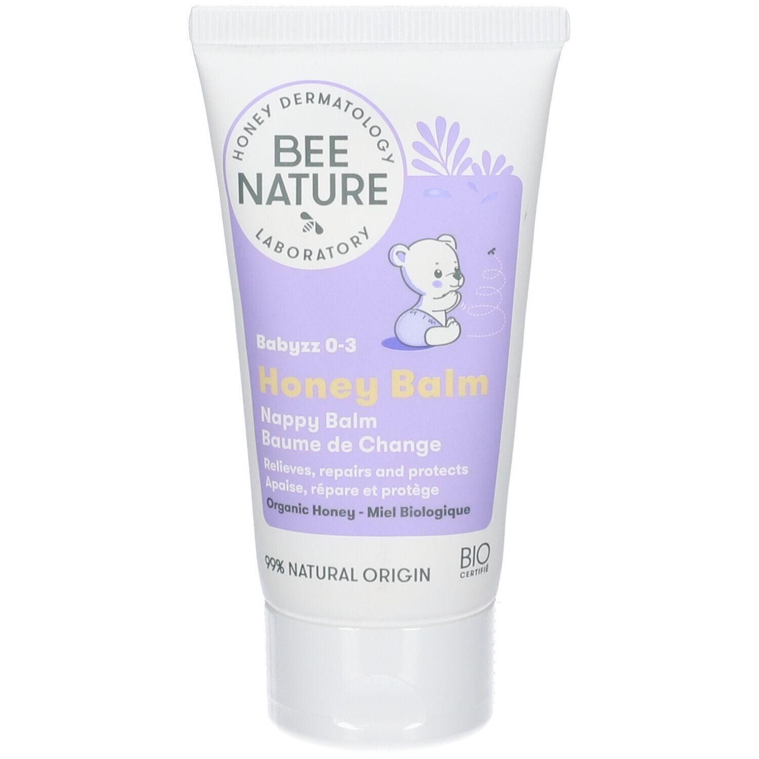 BEE NATURE Honey Balm Babyzz 0-3. Billenbalsem. 99% natuurlijke oorsprong. Bio gecertificeerd.