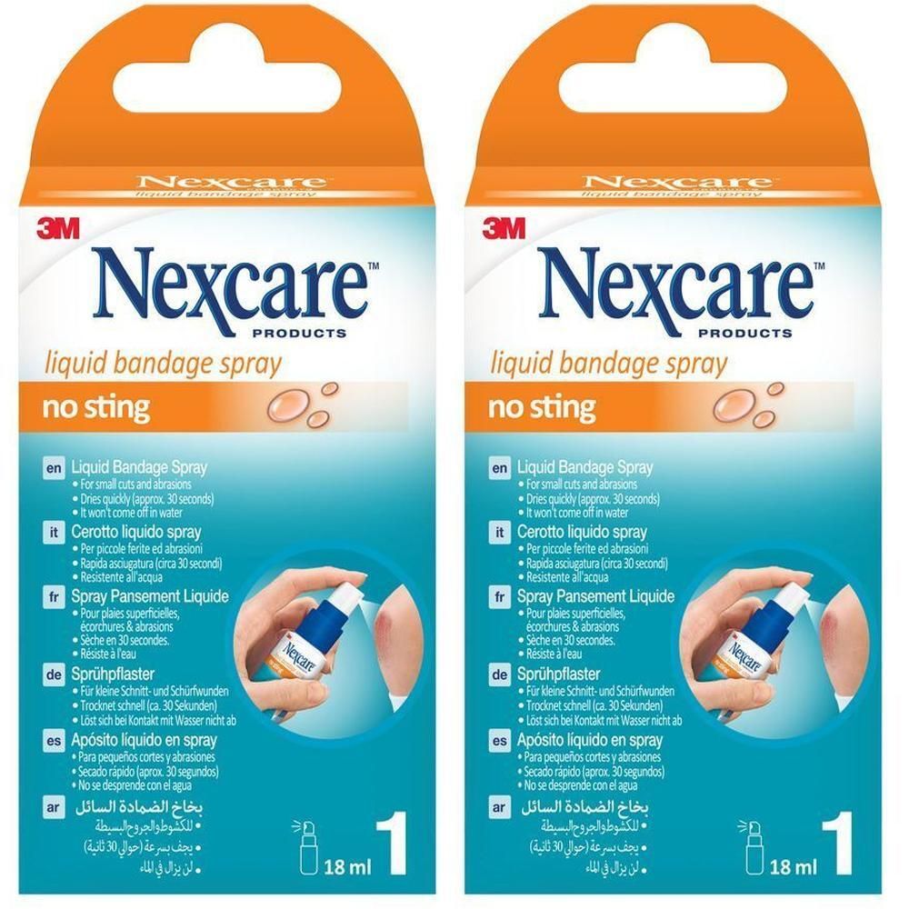 Nexcare Vloeibaar Huidlijm Spray, 18 ml.