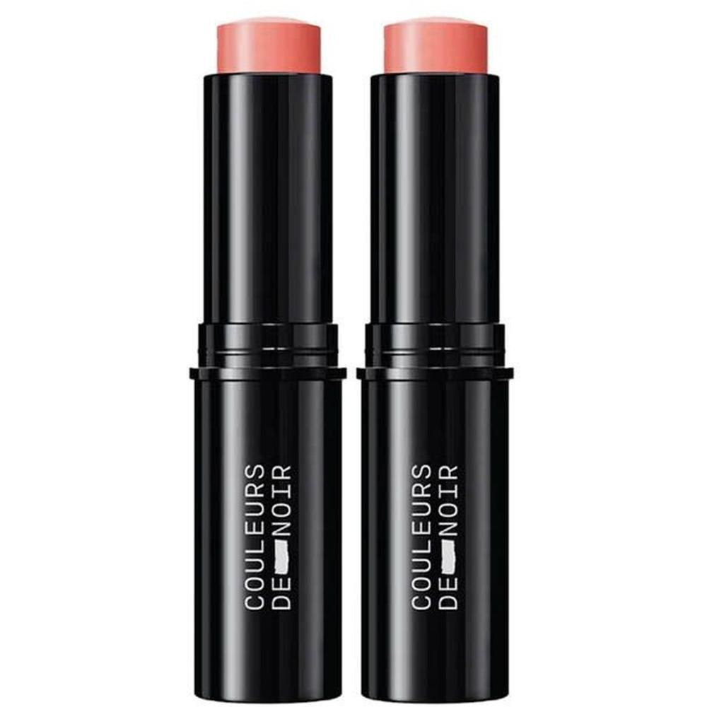 Twee COULEURS DE NOIR Creamy Blush Sticks in roze.