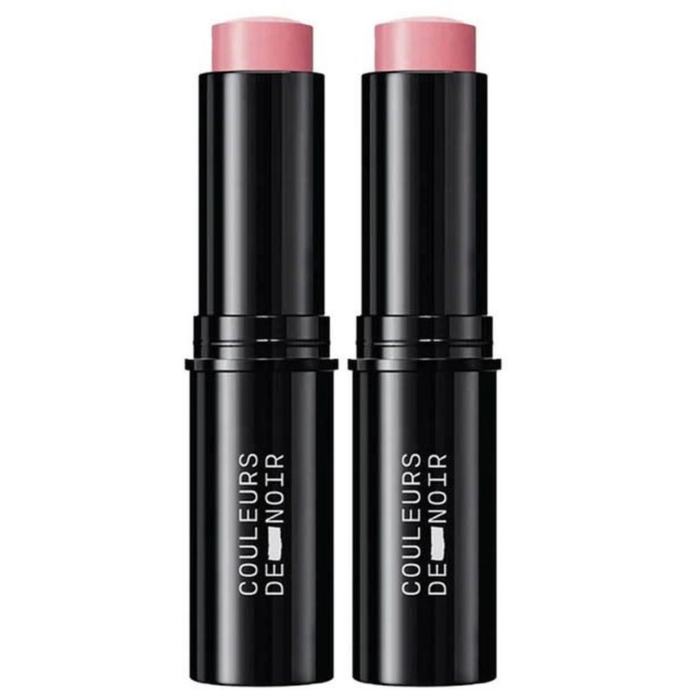 Twee zwarte sticks met roze blushpunten.