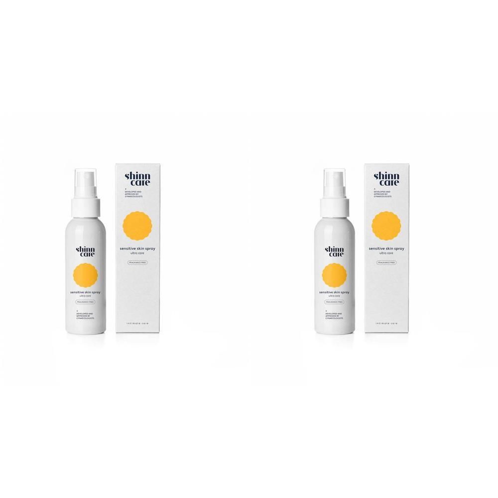 Twee Shinncare flacons en dozen voor de gevoelige huid.