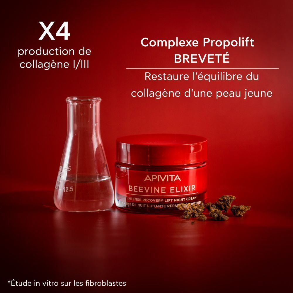 Apivita Beevine Elixir Crème de Nuit Liftante Réparation Intense