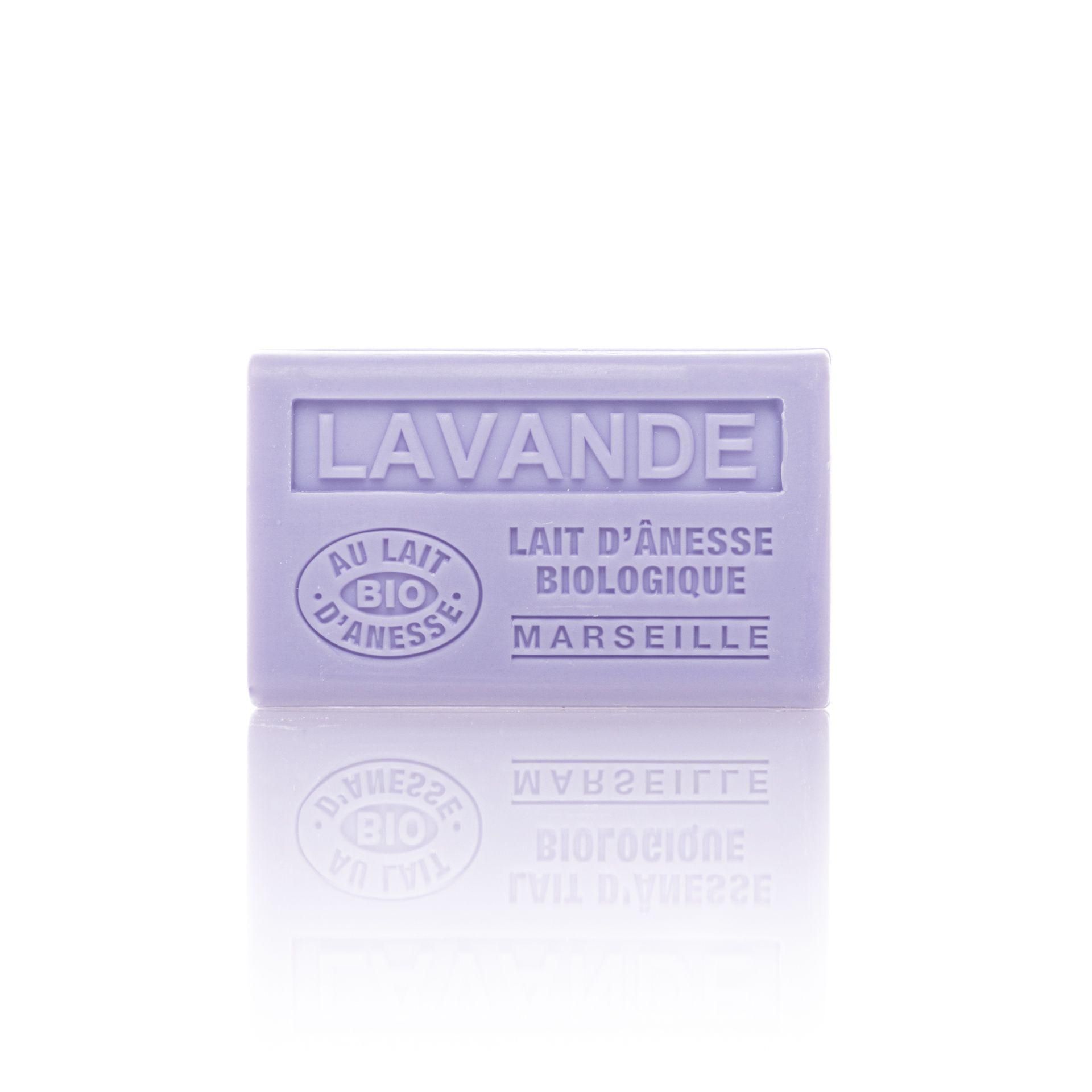 Savon lavande au lait d'ânesse bio de Marseille.