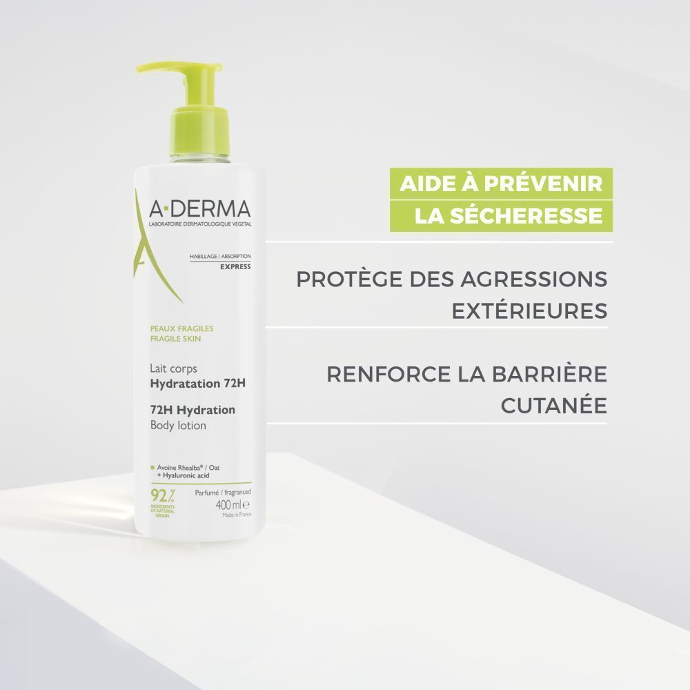 A-Derma Lait Corps Hydratation 72H
