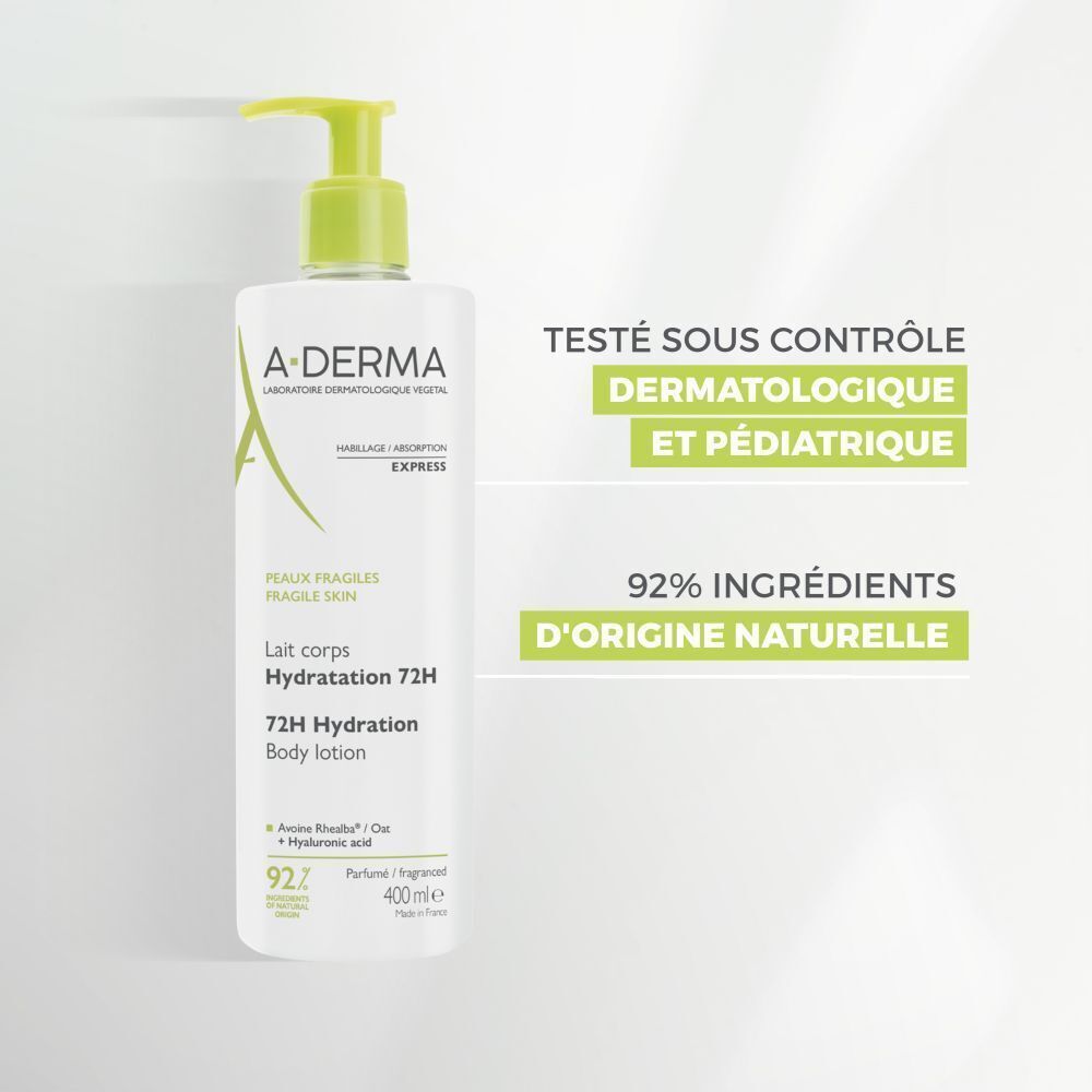 A-Derma Lait Corps Hydratation 72H