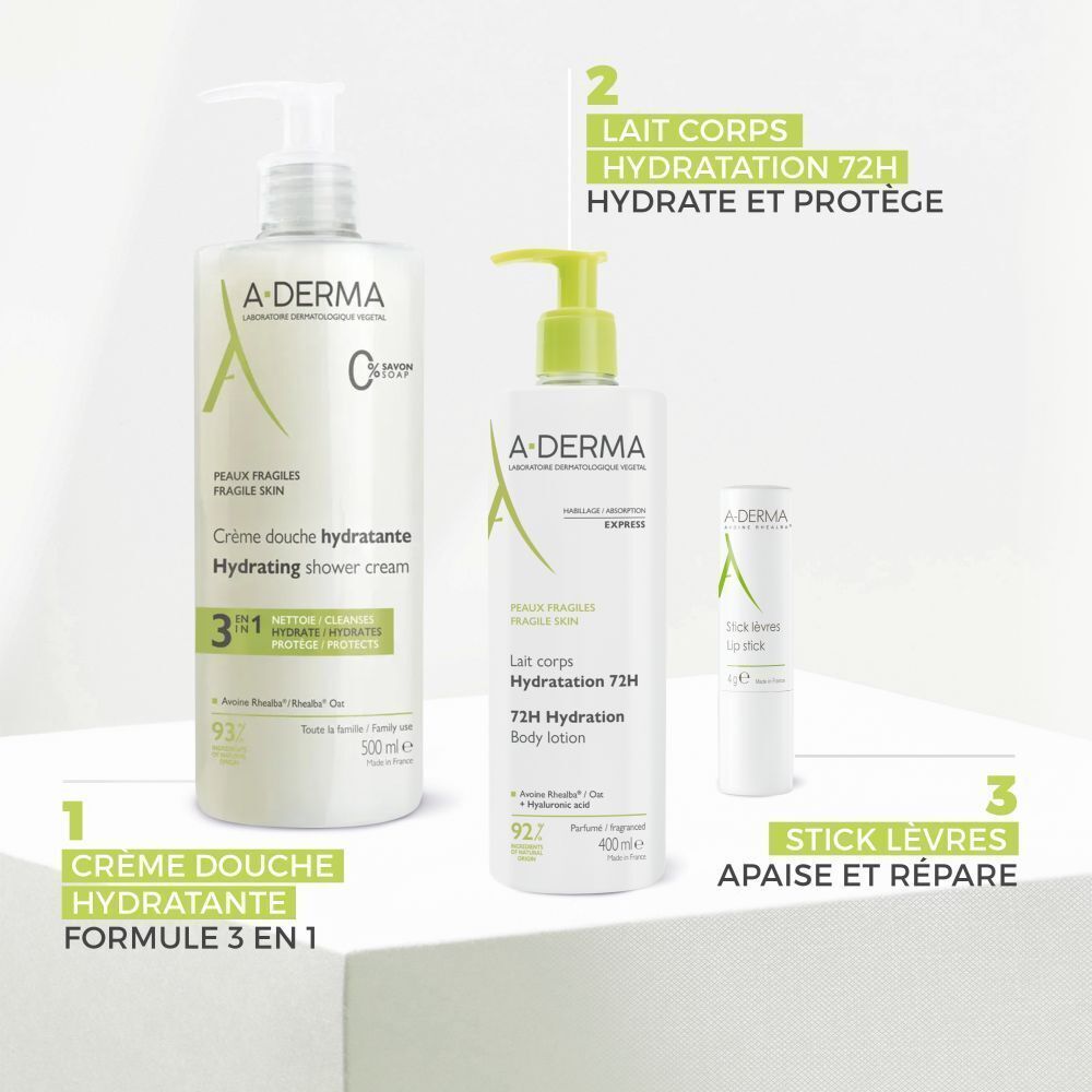A-Derma Lait Corps Hydratation 72H