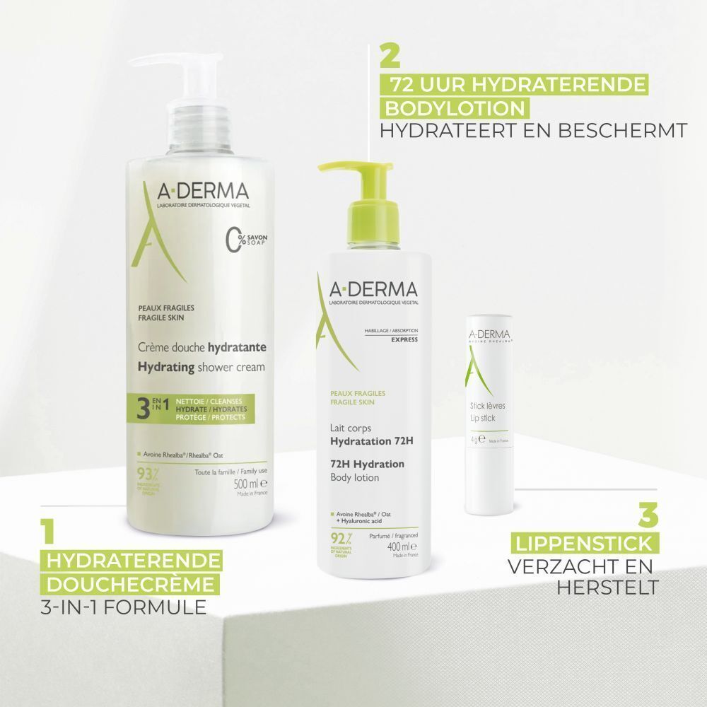 A-Derma Hydraterende Bodylotion 72 uur