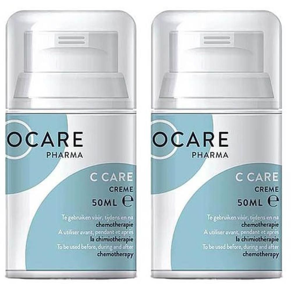 Twee flacons OCARE PHARMA C Care Crème, 50ml per stuk.