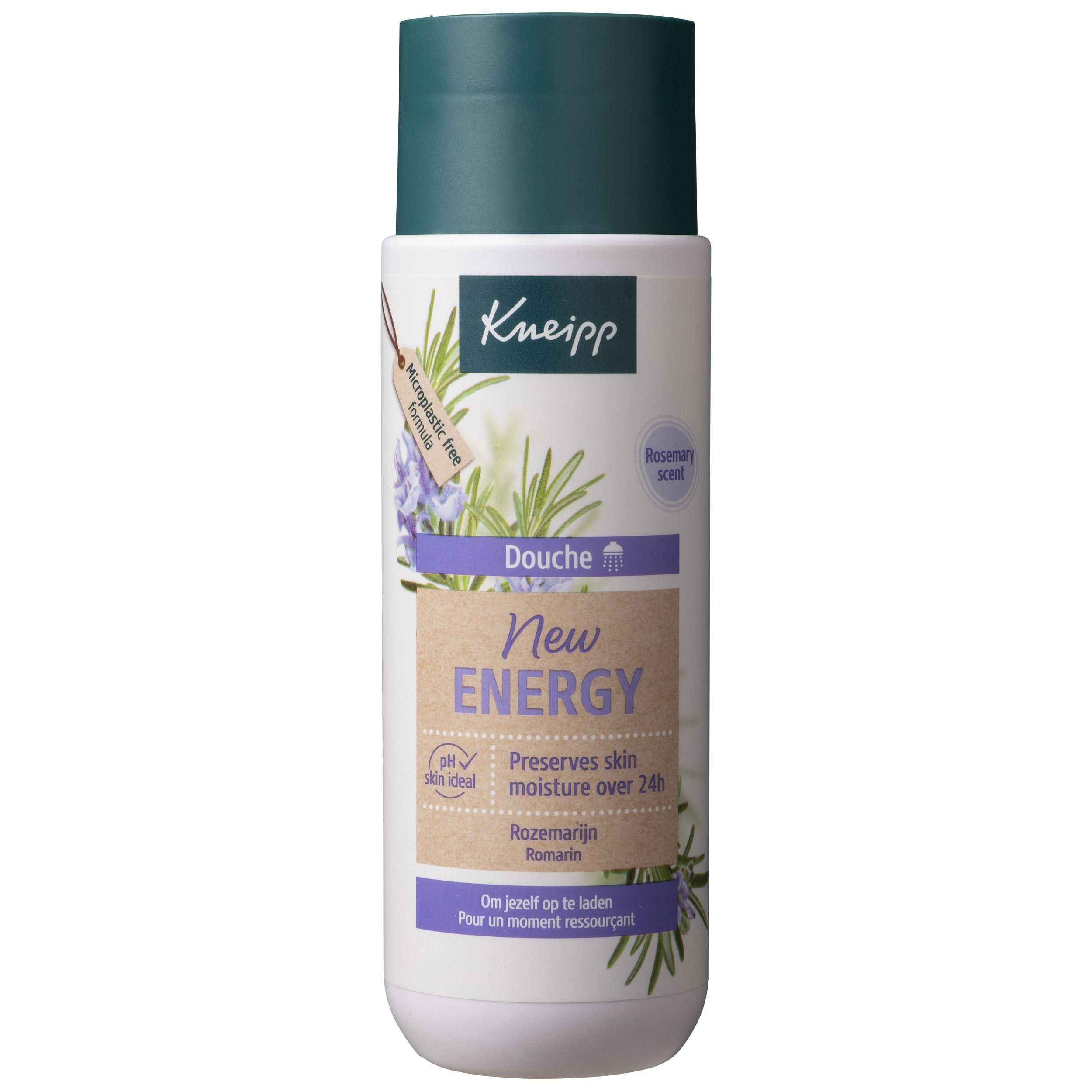 Kneipp Douchegel New Energy met rozemarijn. Vochtinbrengend.