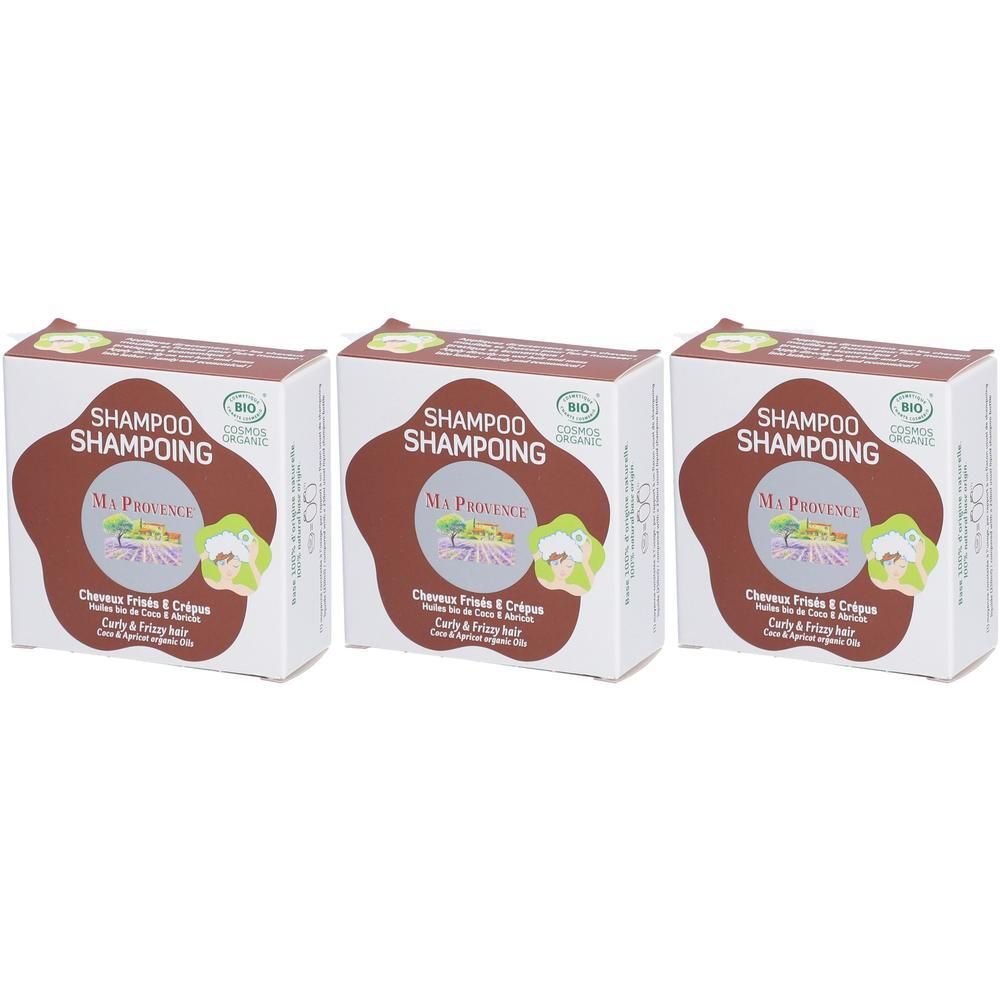 Drie dozen vaste biologische shampoo voor krullend en kroeshaar.