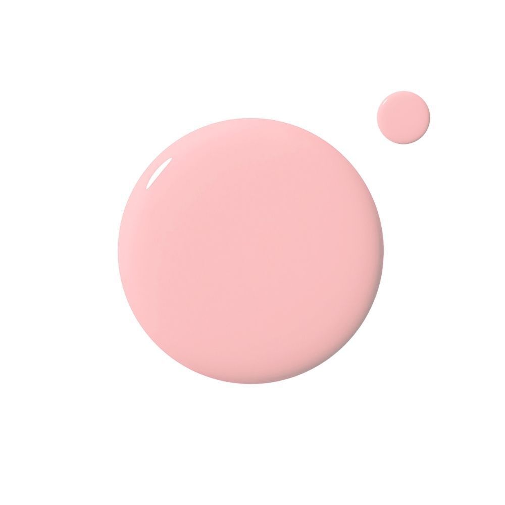 Une grosse et une petite goutte de vernis à ongles rose.