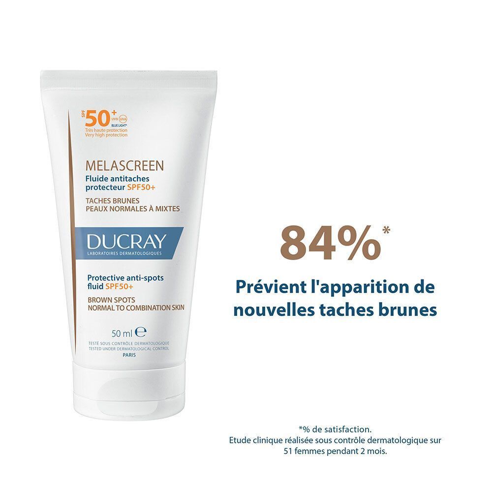 Ducray Melascreen Control 365 days Fluide Invisible Protecteur Antitaches SPF50+