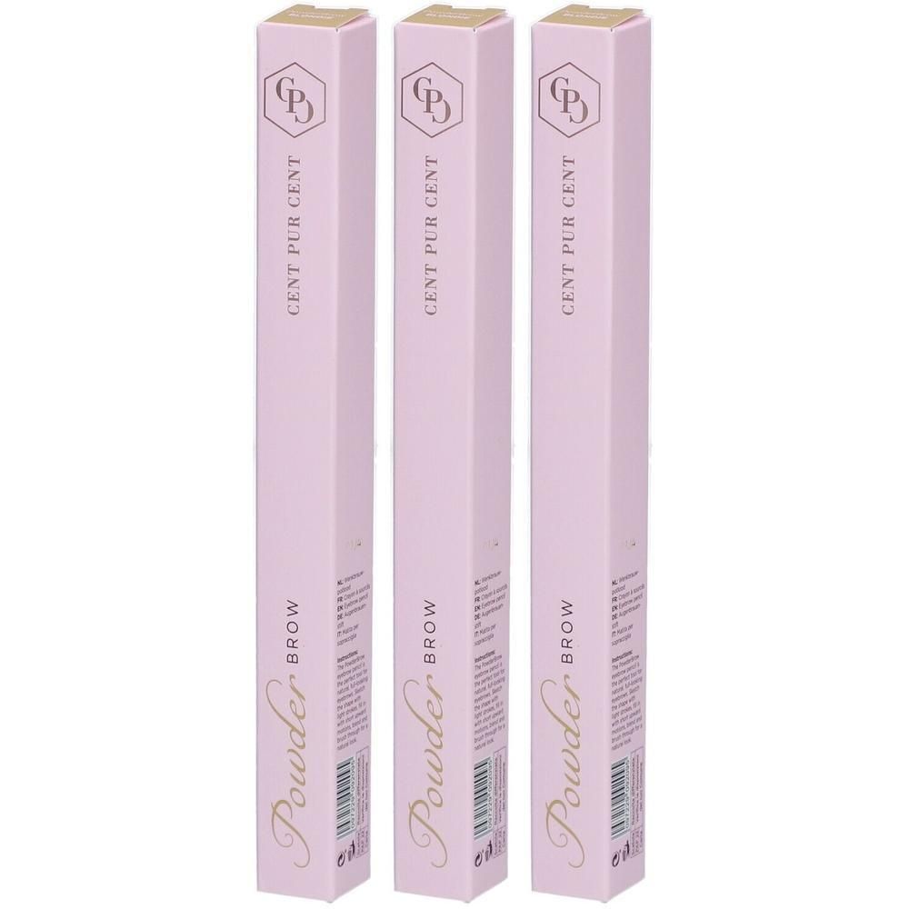 Trois paquets de Cent Pur Cent Powder Brow Blondie.