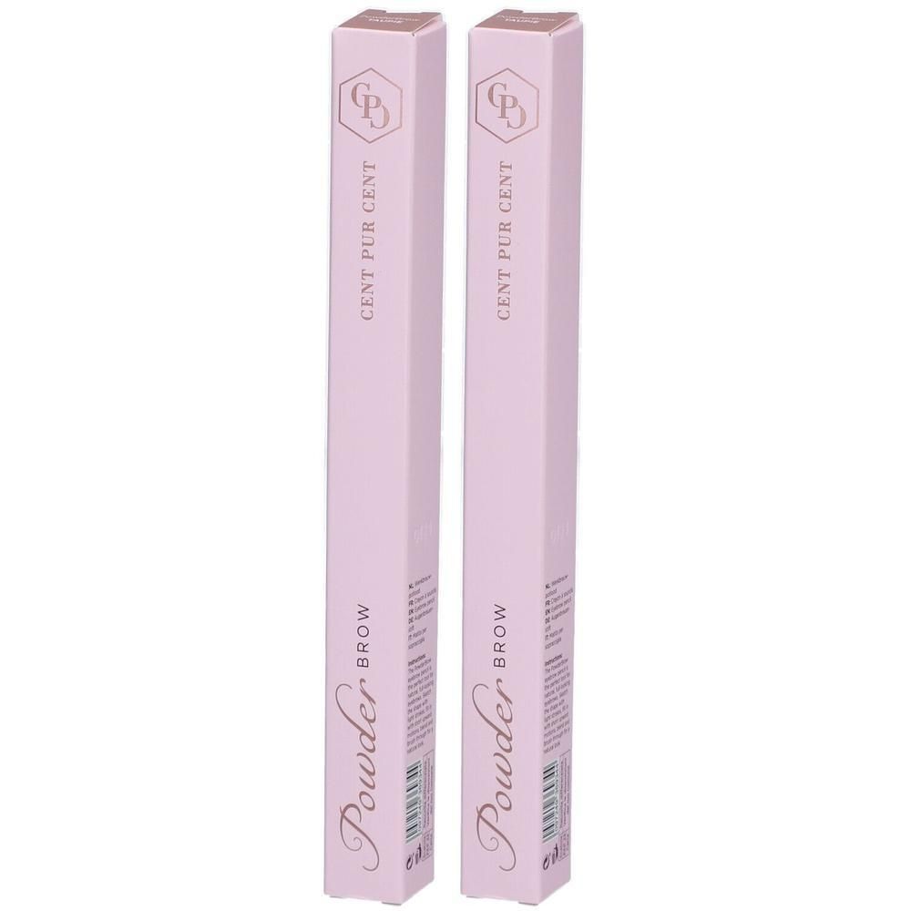 Twee verpakkingen Cent Pur Cent Powder Brow.