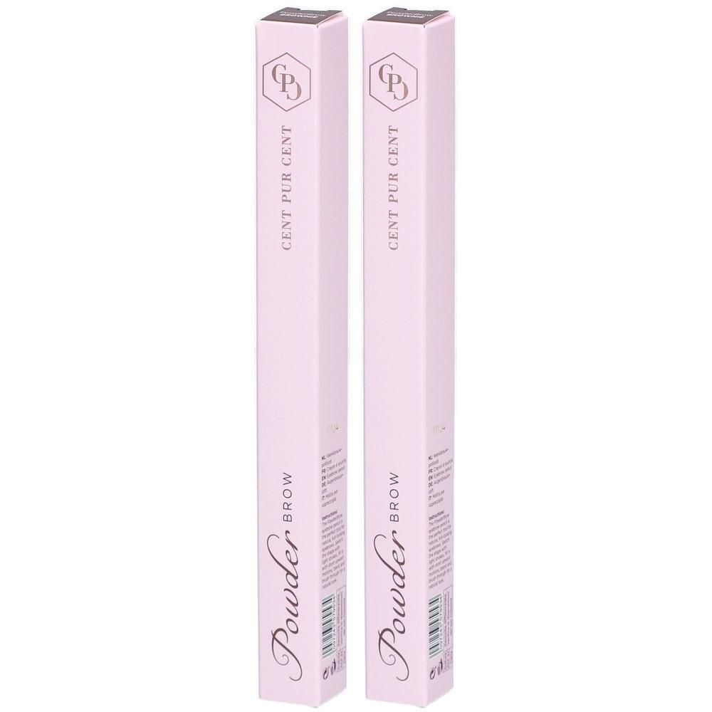Twee pakken Cent Pur Cent Powder Brow in het roze.