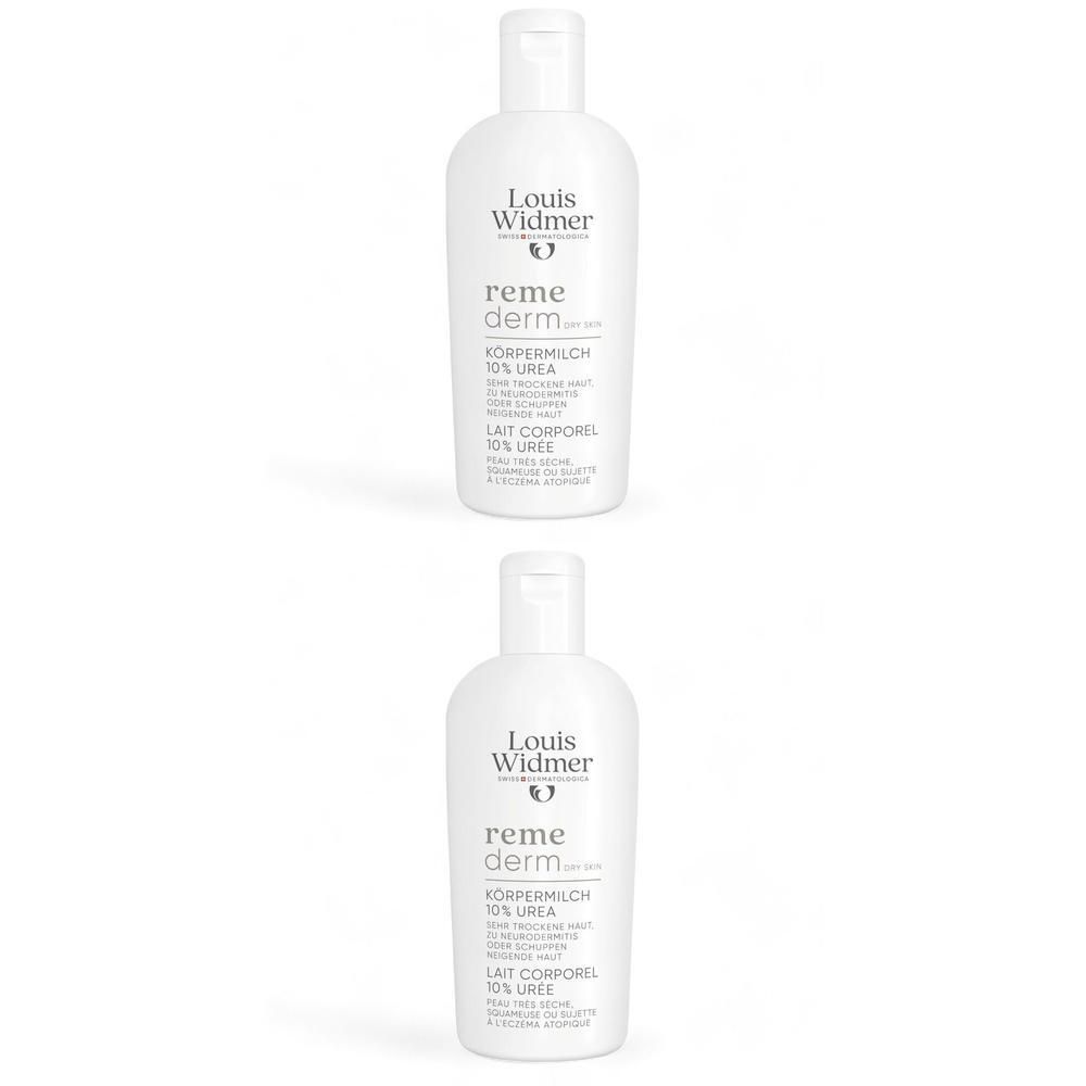 Louis Widmer REMEDERM PEAU SECHE Lait corporel 10% Urée sans parfum
