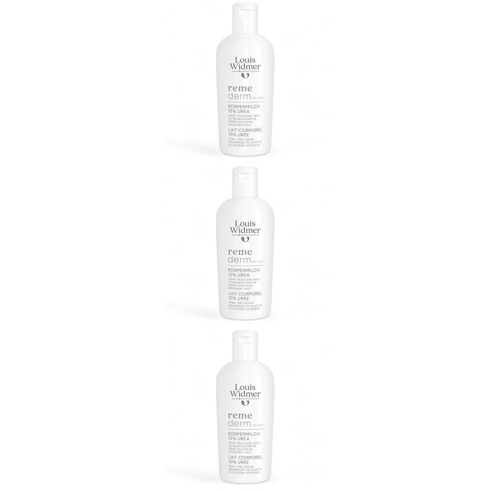 Louis Widmer REMEDERM PEAU SECHE Lait corporel 10% Urée sans parfum