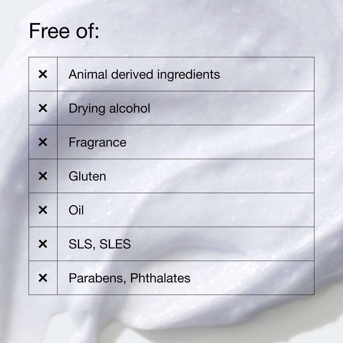 Nettoyant visage Clinique sans ingrédients d'origine animale, alcool, parfum.