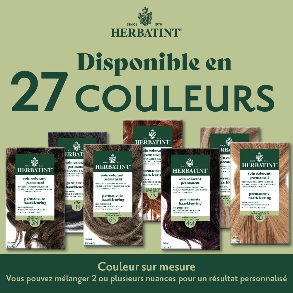 Herbatint : disponible en 27 couleurs.