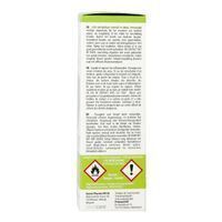 Arrière de l'emballage Apixo Anti-Insect Kids avec avertissements et informations d'utilisation.