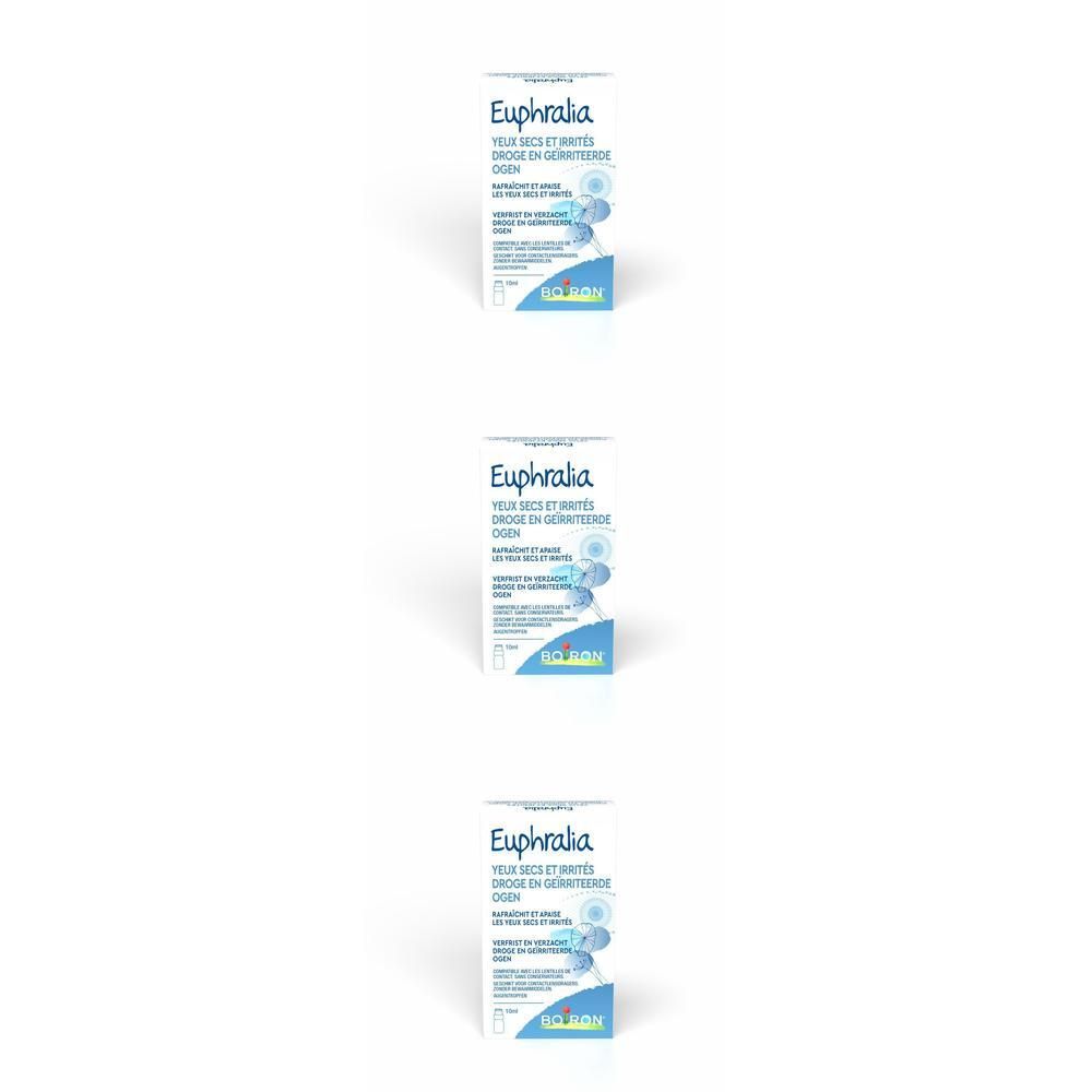 Boîte de Euphralia pour yeux secs et irrités.