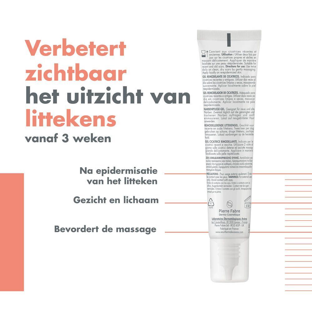 Avène Cicalfate+ Gel verbetert littekenuitzicht vanaf 3 weken, gezicht en lichaam.
