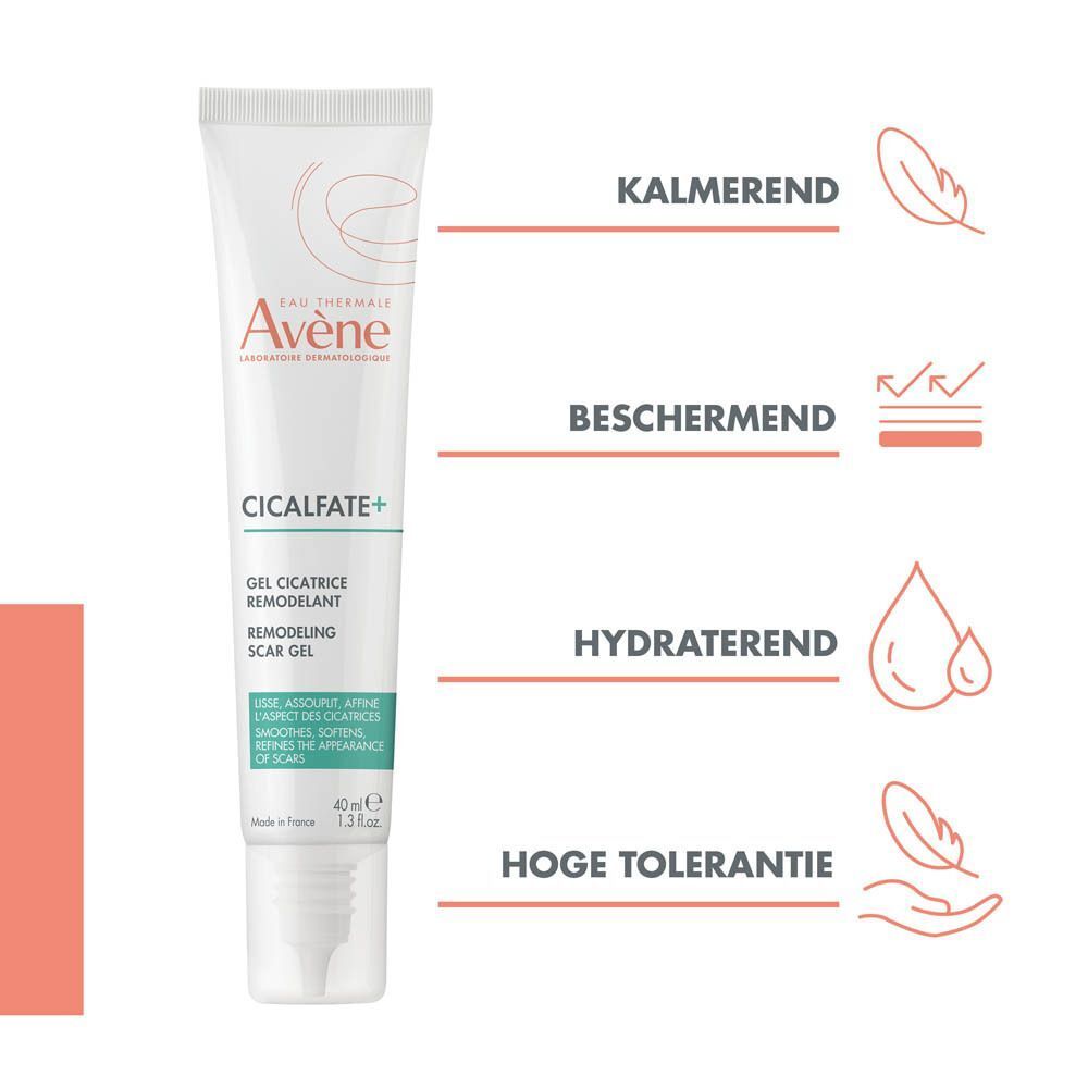 Avène Cicalfate+ Gel: kalmerend, beschermend, hydraterend, hoge tolerantie.