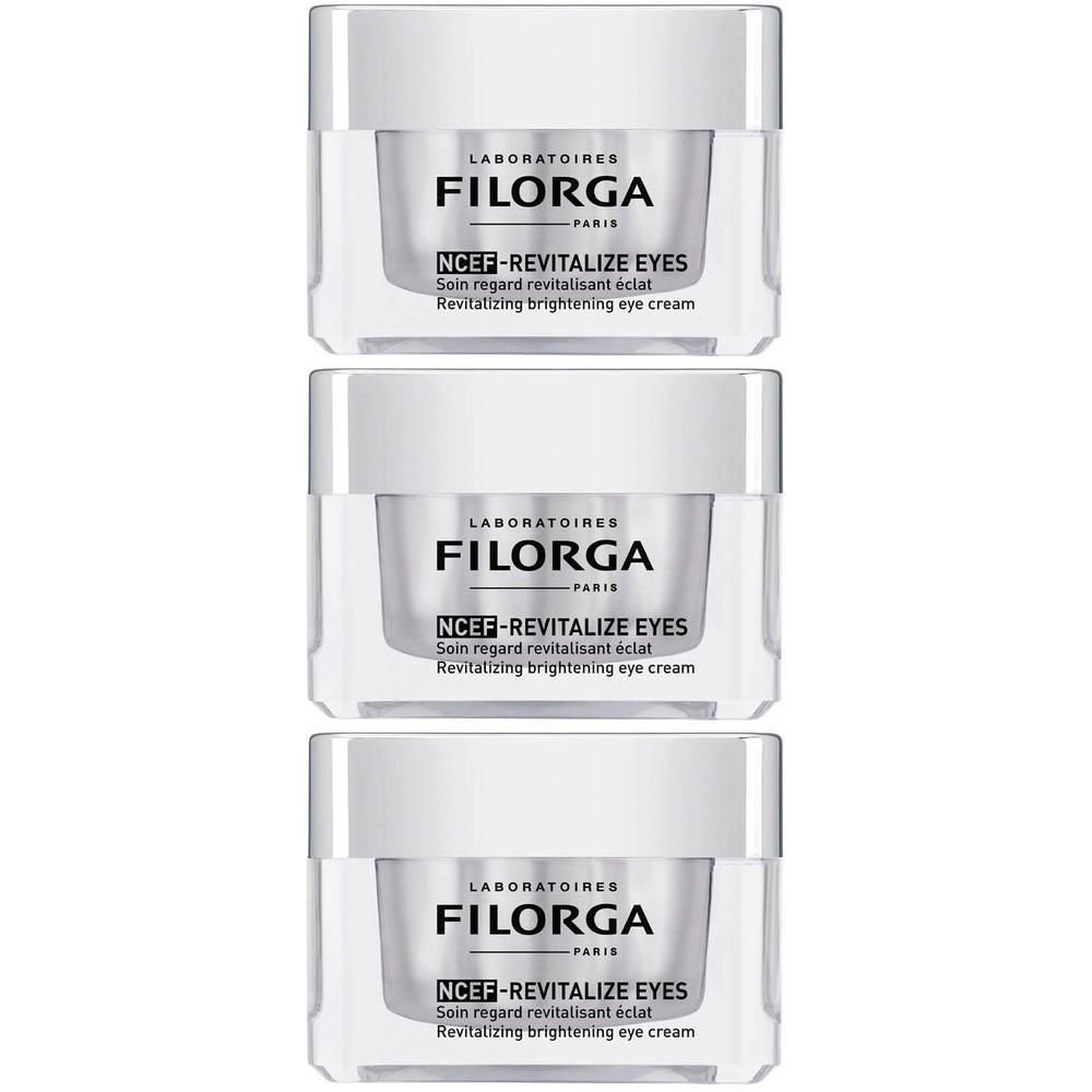 Drie potjes Filorga NCEF-REVITALIZE EYES oogcrème.