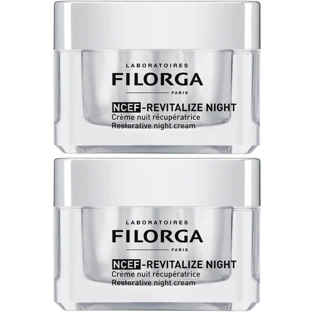 Deux pots de crème nuit Filorga NCEF-REVITALIZE.