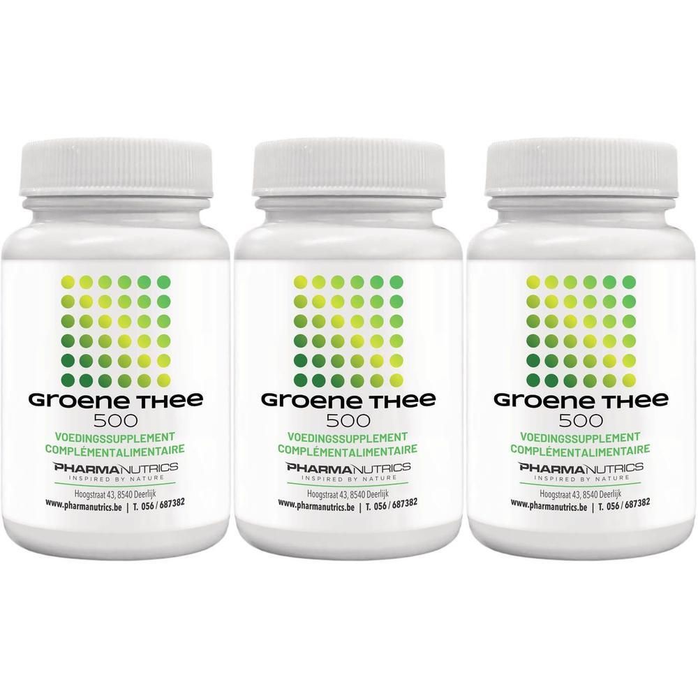 Pharmanutrics Thé Vert 500, 2x 50 gélules. Complément alimentaire.