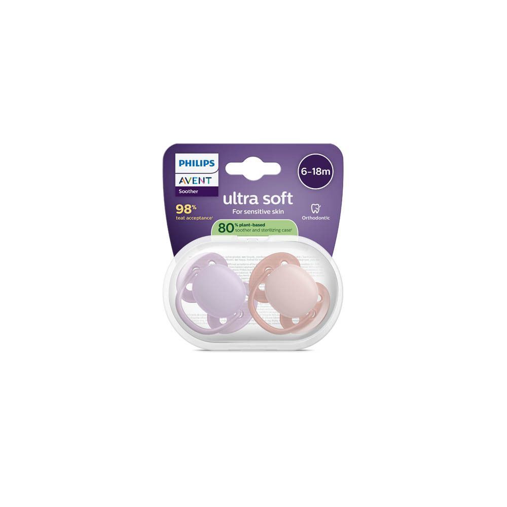 Philips Avent speentjes verpakking 6-18 maanden, ultra zacht.