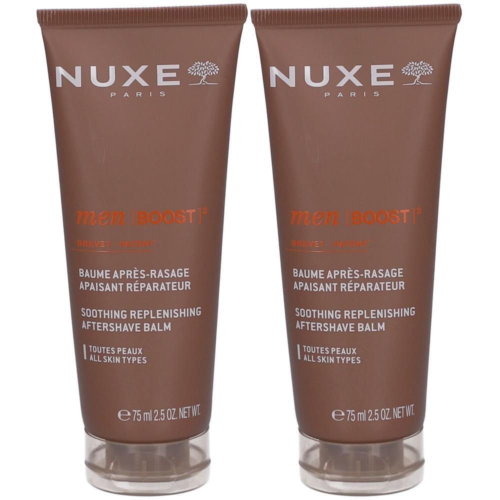 Deux tubes de baume après-rasage Nuxe Men, 75ml.