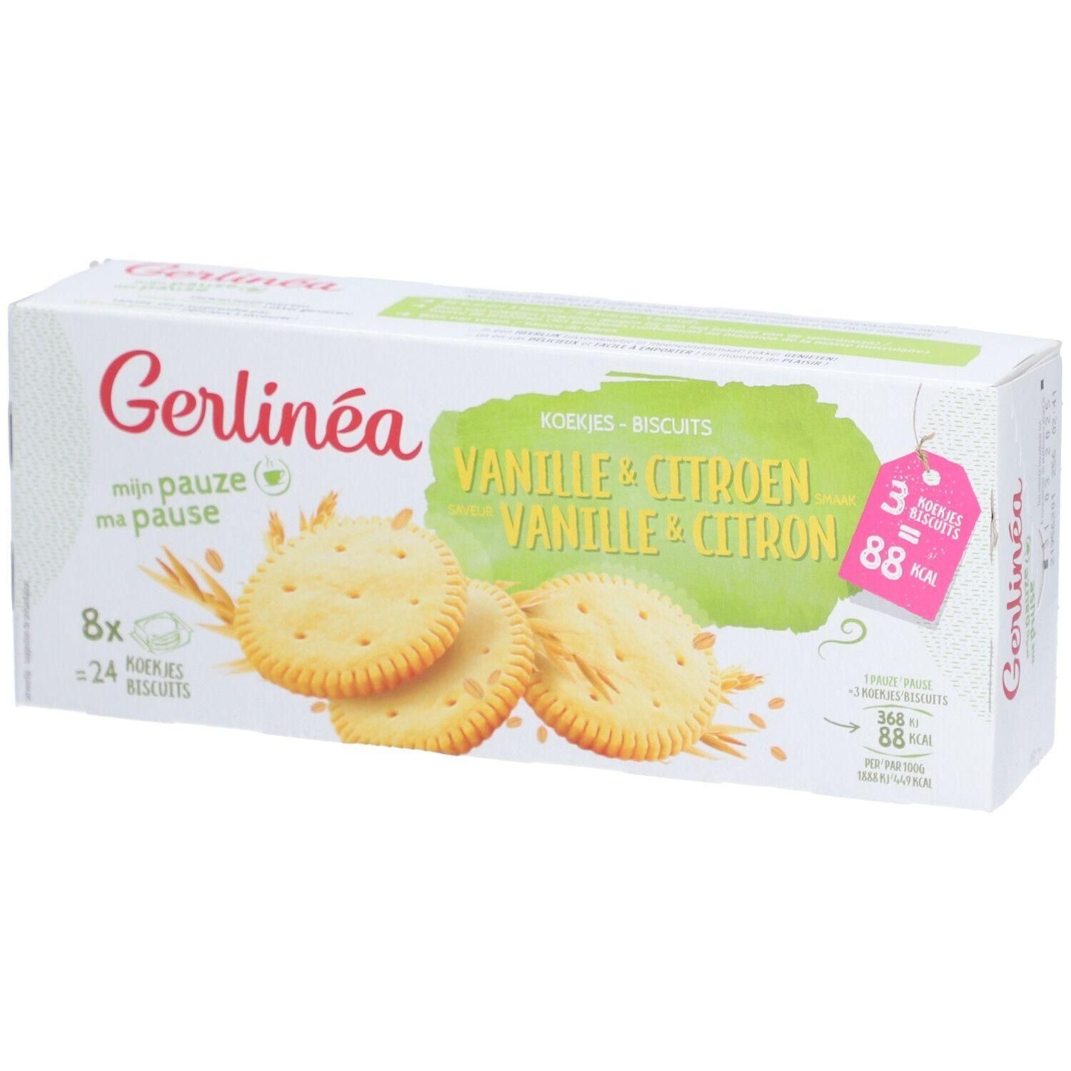 Gerlinéa koekjes Vanille & Citroen, 8x24 koekjes.