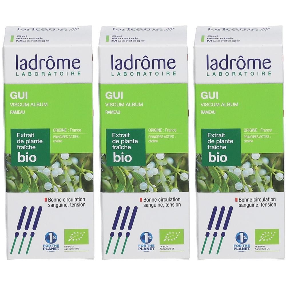 Trois boîtes de Ladrôme GUI Viscum Album Gui. Extrait de plante fraîche bio.