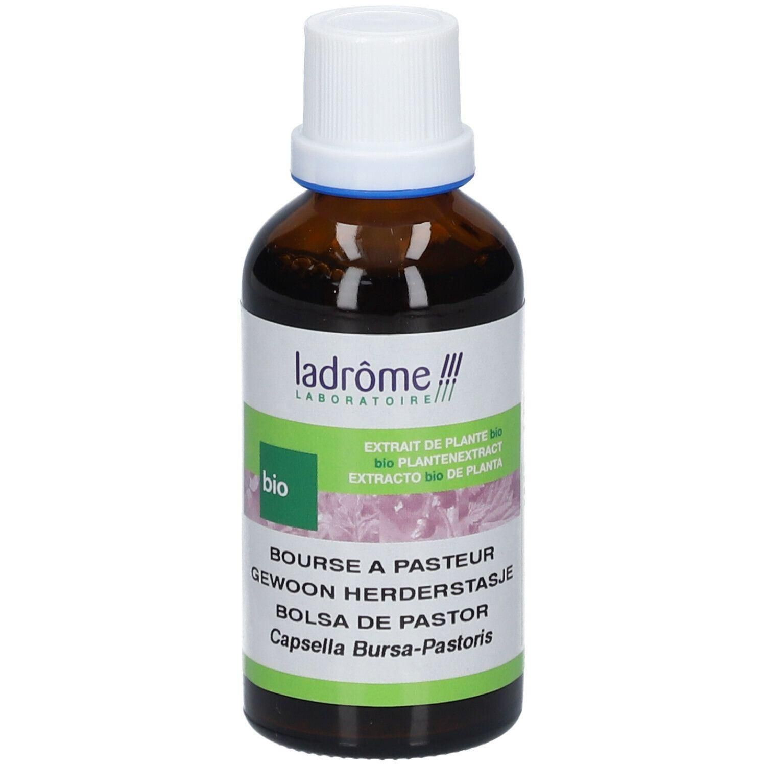 Bouteille Ladrôme Bio avec extrait de Capsella bursa-pastoris.