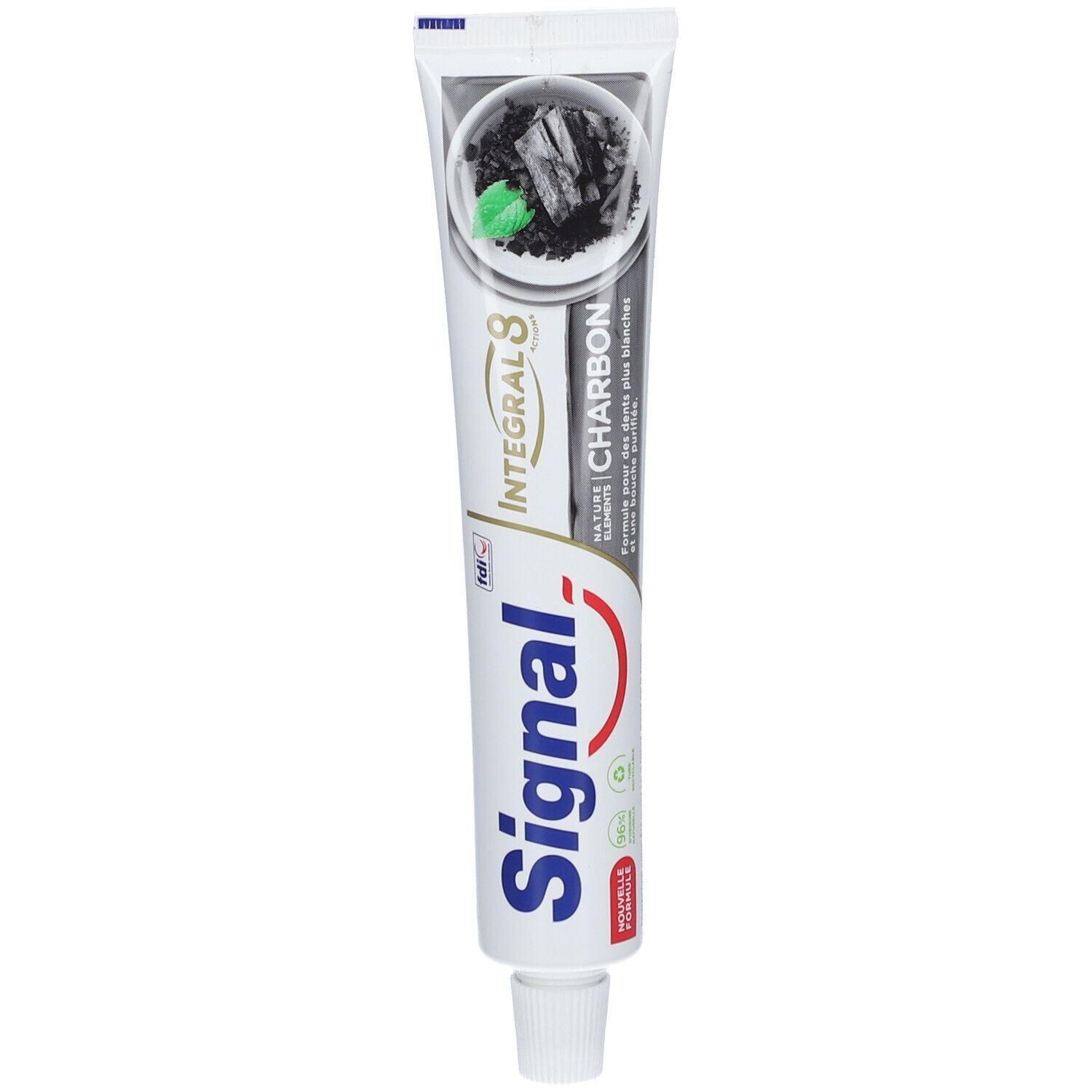 Signal Integral 8 Tandpasta Charcoal. Voor wittere tanden.