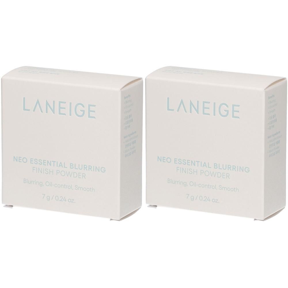 Twee doosjes LANEIGE Neo Essential Blurring Finish Powder, elk 7g.