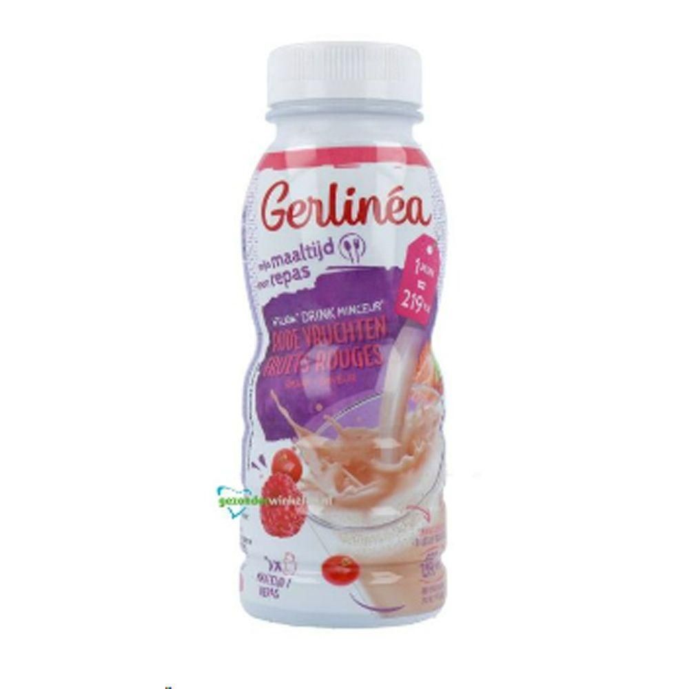 Bouteille de boisson minceur aux fruits rouges, marque Gerlinéa.