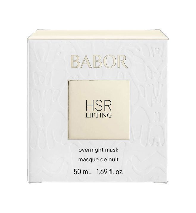 Witte verpakking voor BABOR HSR Lifting Overnight Mask, 50 ml.