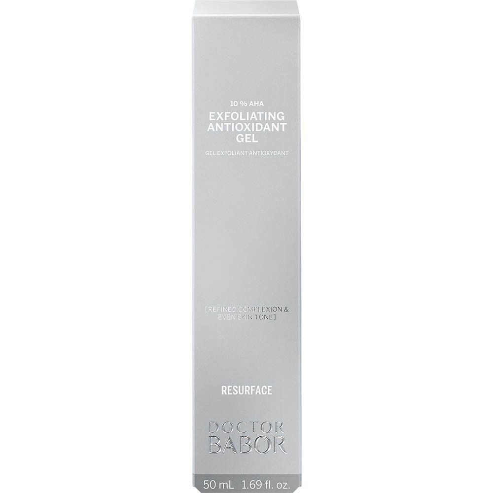 Emballage du Doctor Babor Resurface Gel Exfoliant Antioxydant, 50 ml.