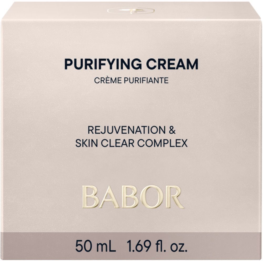 Boîte Babor Crème Purifiante avec informations produit.