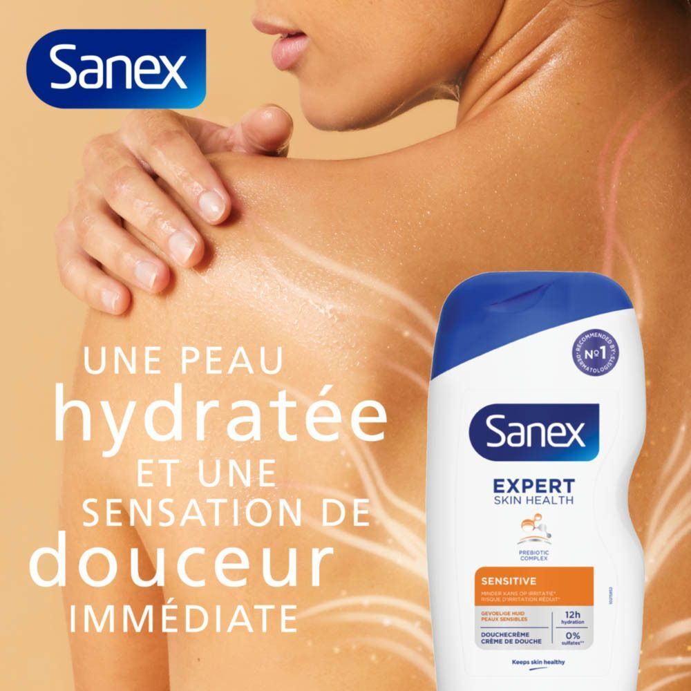 Sanex Crème de douche pour une peau hydratée et douce.