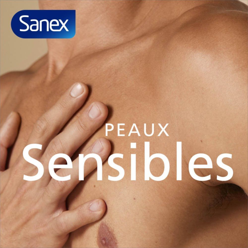 Sanex Crème de douche pour peaux sensibles.