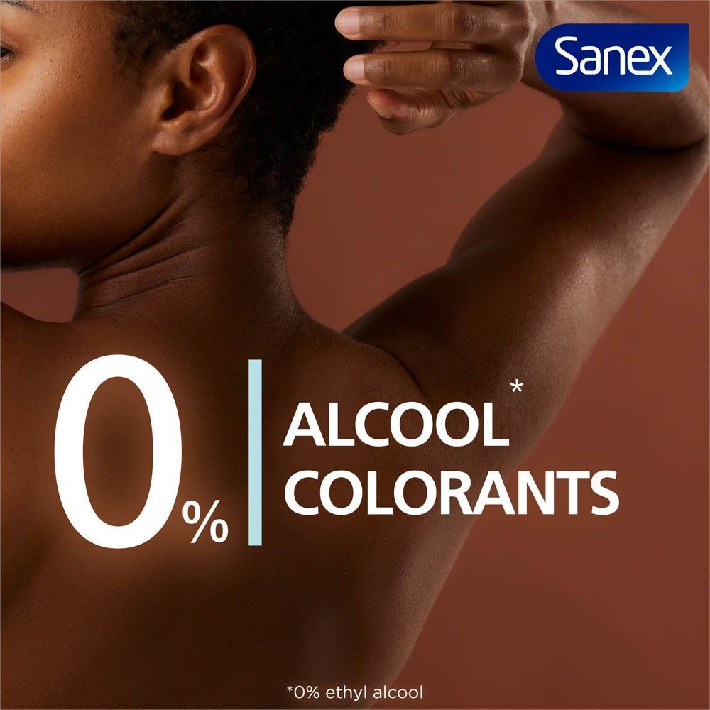 Sanex Zero%: 0% alcool, colorants.