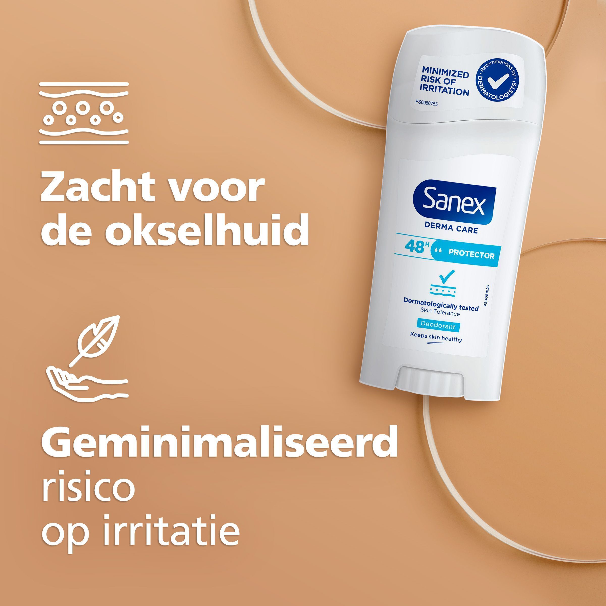 Sanex Deodorant: Respecteert de natuurlijke huidbarrière. Anti-irritatie formule.