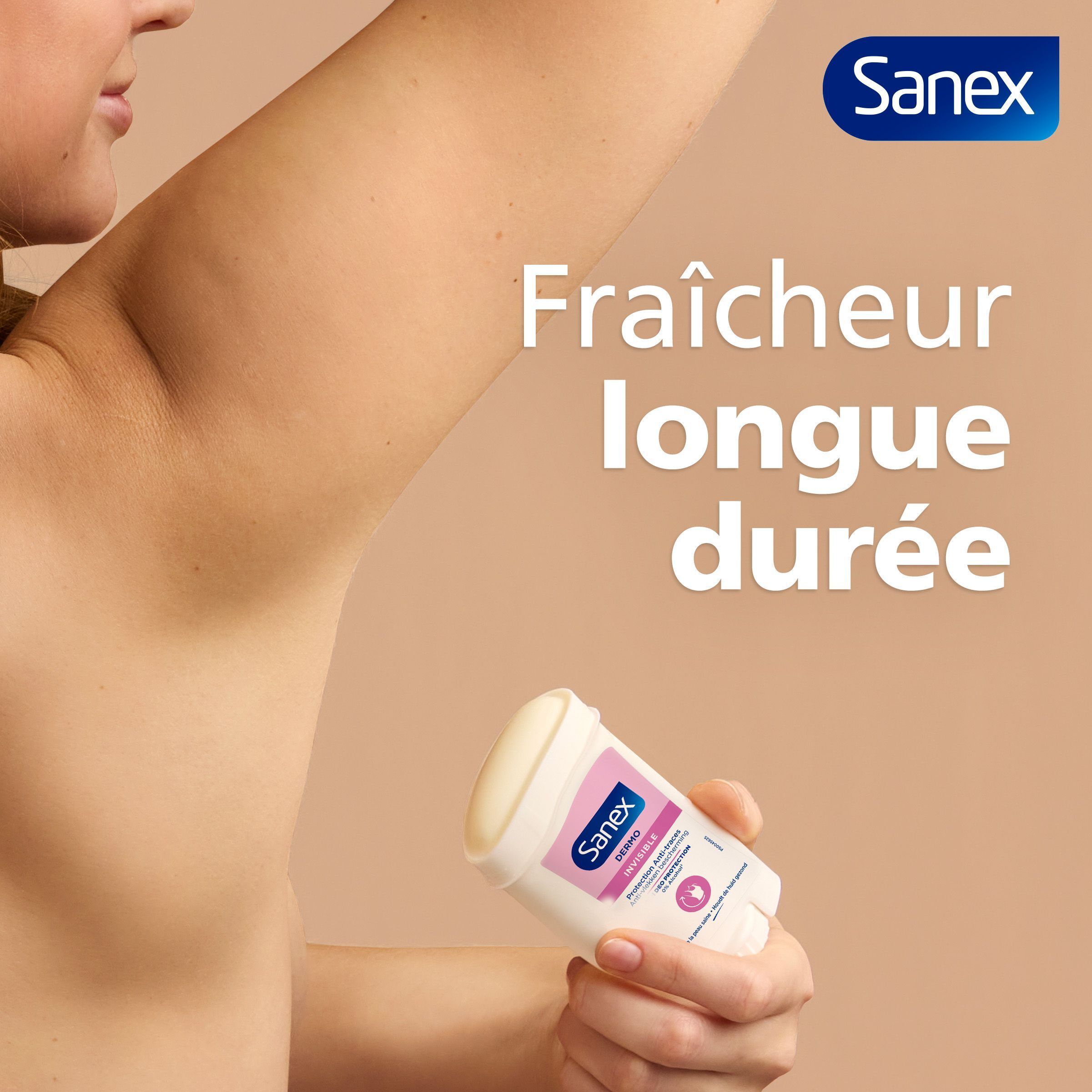 Stick déodorant Sanex: Offre une fraîcheur longue durée pour les aisselles.