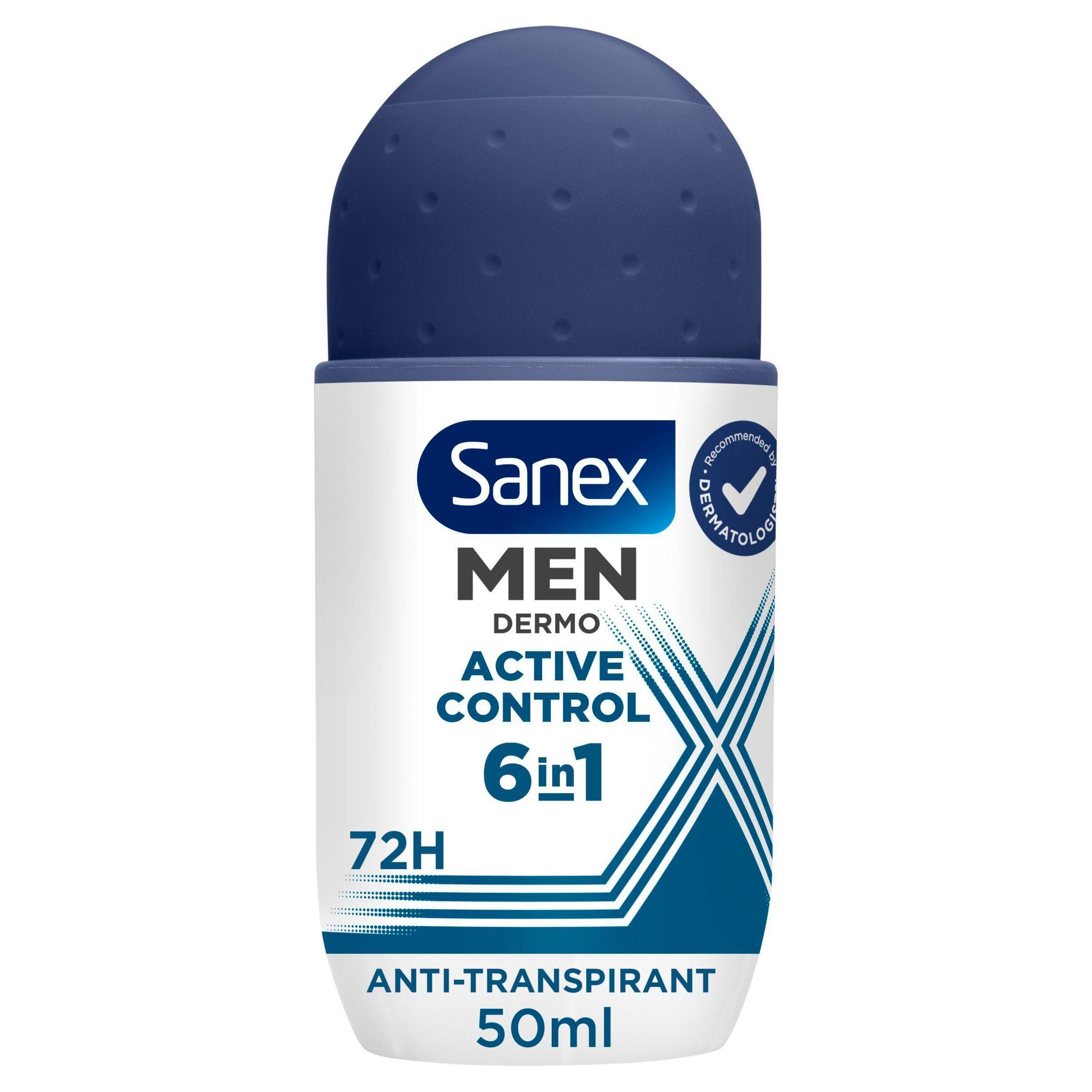 Sanex Men Active Control 72h Anti-transpirant Roller, 50ml.