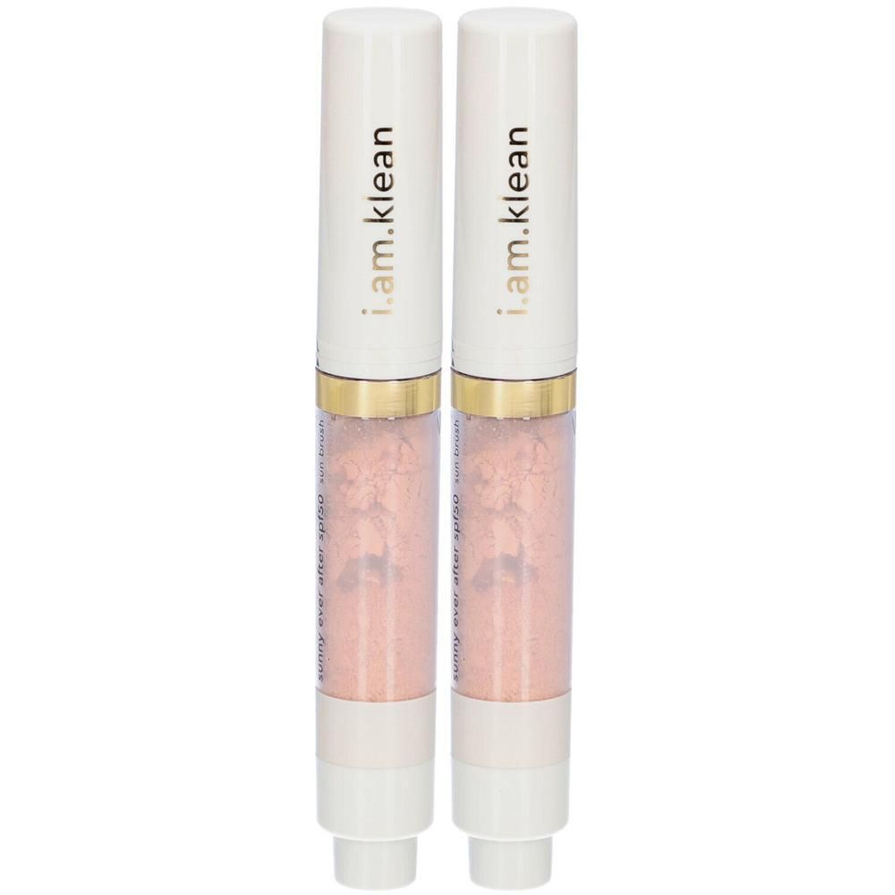 Twee i.am.klean zonnestick SPF50 in roze.
