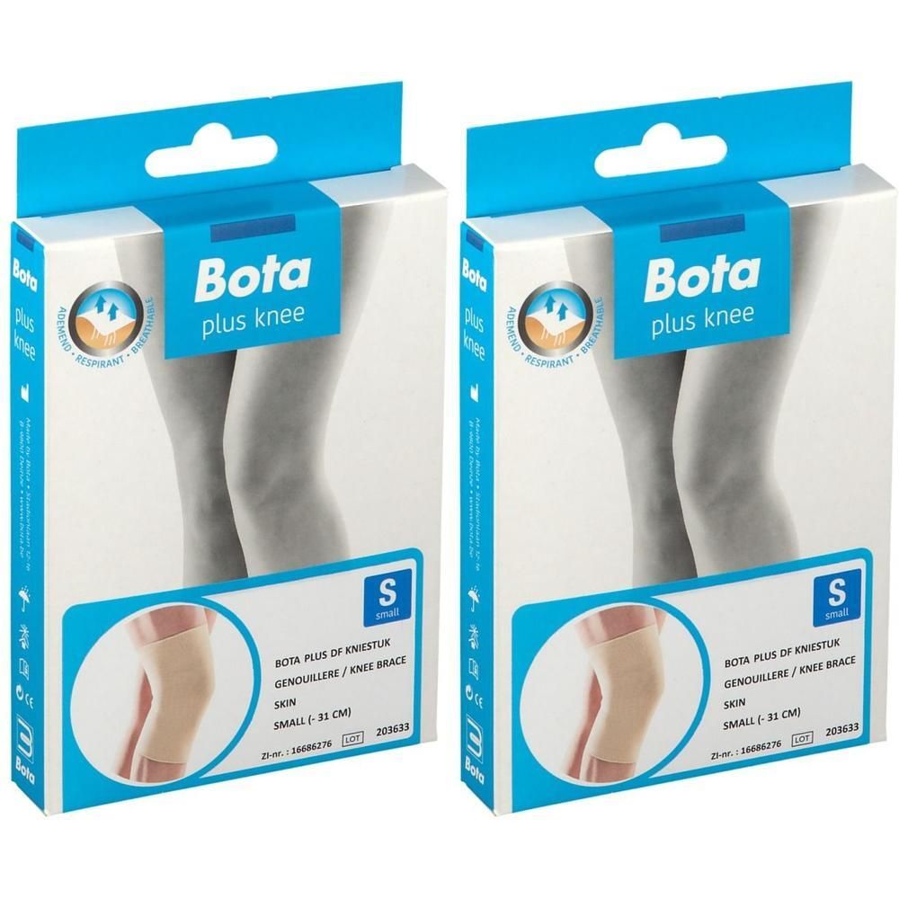 Bota Plus Genouillère, couleur peau, taille S. Deux emballages.