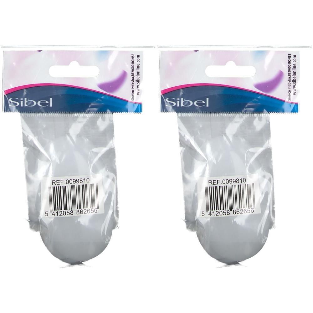 Deux paires de bouchons d'oreilles Sibel sous emballage individuel.